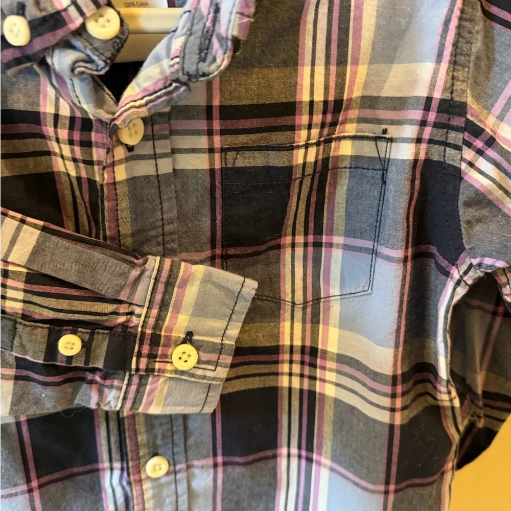 Gymboree Toddler Boys Plaid Dress Shirt Size 3T